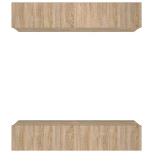 Meubles TV 4 pcs Chêne Sonoma 80x30x30 cm Bois d'ingénierie - Photo n°2; ?>