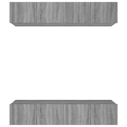 Meubles TV 4 pcs Sonoma gris 80x30x30 cm Bois d'ingénierie - Photo n°2; ?>