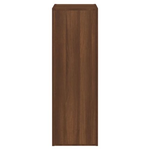 Meubles TV Chêne marron 30,5x30x90 cm Bois d'ingénierie - Photo n°3; ?>