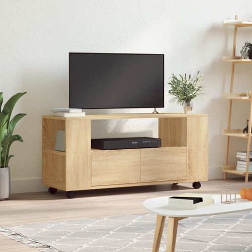 Meubles TV chêne sonoma 102x34,5x43 cm bois d'ingénierie - Photo n°2; ?>