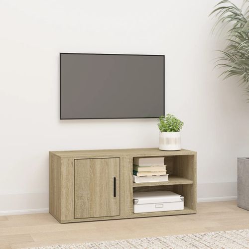 Meubles TV Chêne sonoma 80x31,5x36 cm Bois d'ingénierie - Photo n°2; ?>