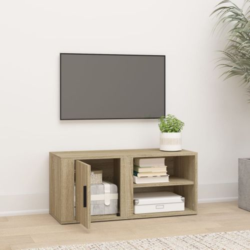 Meubles TV Chêne sonoma 80x31,5x36 cm Bois d'ingénierie - Photo n°3; ?>