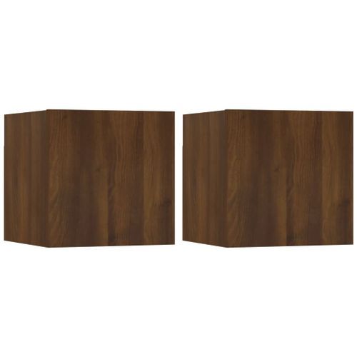 Meubles TV muraux 2 pcs Chêne marron 30,5x30x30 cm - Photo n°2; ?>