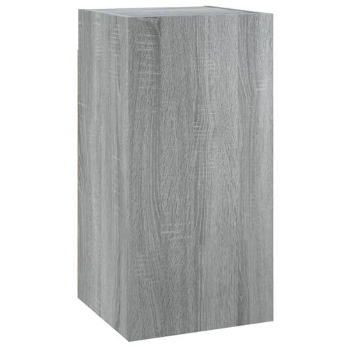 Meubles TV Sonoma gris 30,5x30x60 cm Bois d'ingénierie - Photo n°2; ?>