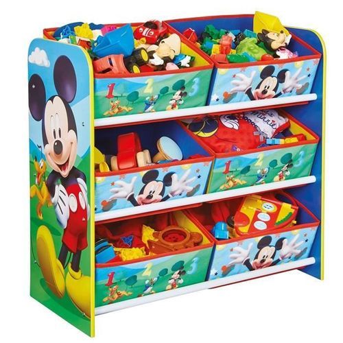 Disney MICKEY ET SES AMIS - Meuble De Rangement Pour Chambre D'enfant Avec 6 Bacs 10 MICKEY ET SES AMIS - Meuble de rangement pour chambre d'enfant avec 6 bacs - Photo n°2; ?>