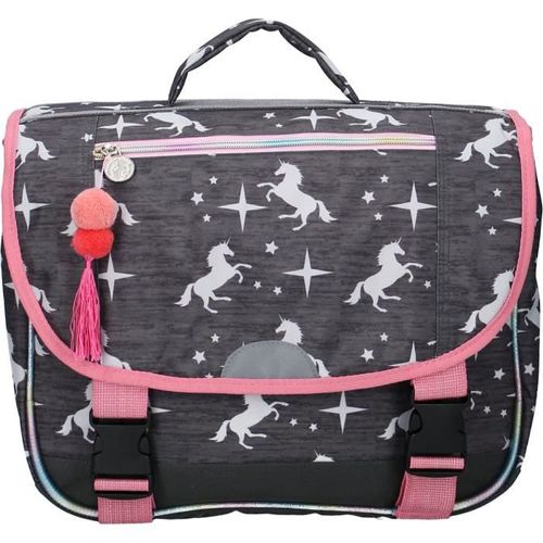 MILKY KISS Cartable Licorne Gris/Rose Enfant - Photo n°2; ?>