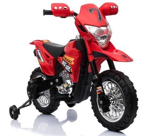 Mini moto cross électrique enfant rouge - Photo n°2; ?>