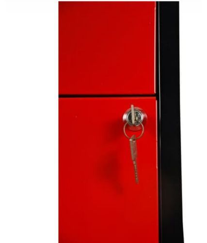 Mini servante sur roulettes 3 tiroirs métal noir et rouge Folia H 57 - Photo n°2; ?>