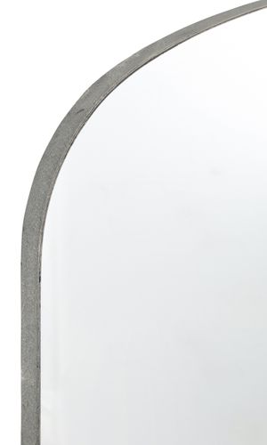 Miroir arrondi métal gris Karmi L 90 cm - Photo n°2; ?>