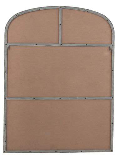 Miroir arrondi métal gris Karmi L 90 cm - Photo n°3; ?>