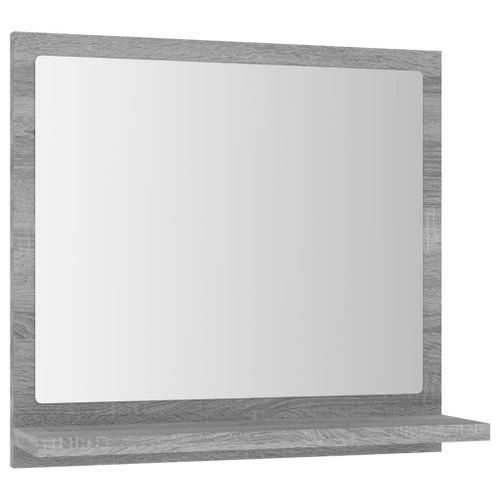 Miroir de bain Sonoma gris 40x10,5x37 cm Bois d'ingénierie - Photo n°2; ?>