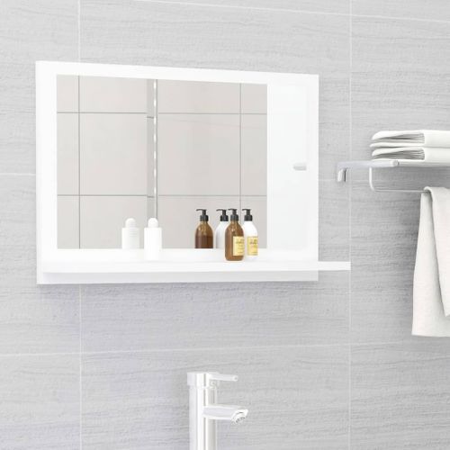 Miroir de salle de bain Blanc 60x10,5x37 cm - Photo n°2; ?>