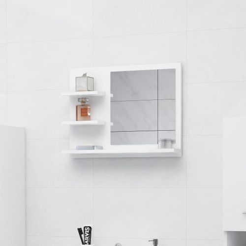 Miroir de salle de bain Blanc 60x10,5x45 cm - Photo n°2; ?>