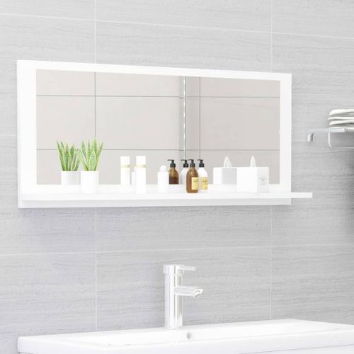 Miroir de salle de bain Blanc 90x10,5x37 cm - Photo n°2; ?>