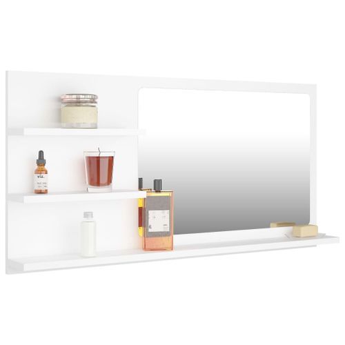 Miroir de salle de bain Blanc 90x10,5x45 cm - Photo n°3; ?>