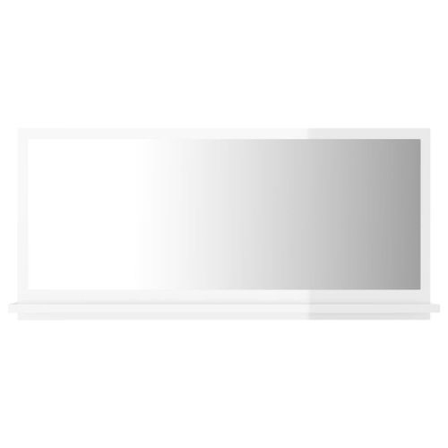 Miroir de salle de bain Blanc brillant 80x10,5x37 cm - Photo n°3; ?>