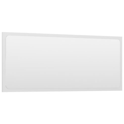 Miroir de salle de bain Blanc brillant 90x1,5x37 cm - Photo n°3; ?>