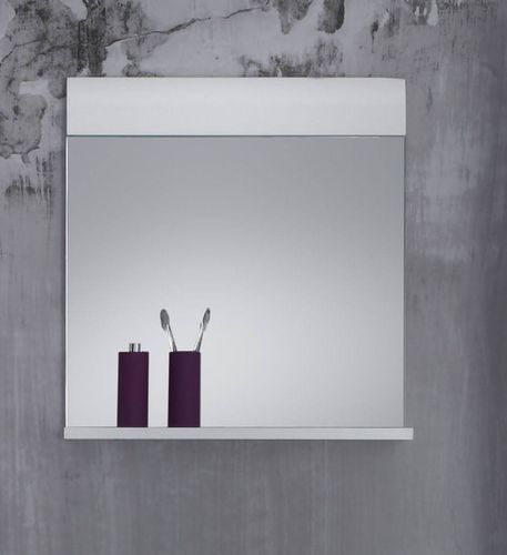 Miroir de salle de bain blanc brillant Kinzo 80 cm - Photo n°2; ?>