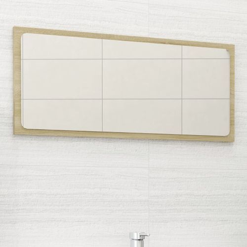 Miroir de salle de bain Chêne sonoma 80x1,5x37 cm - Photo n°2; ?>