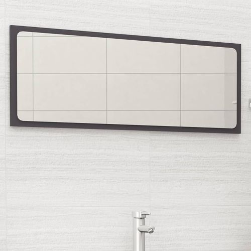 Miroir de salle de bain Gris 100x1,5x37 cm - Photo n°2; ?>