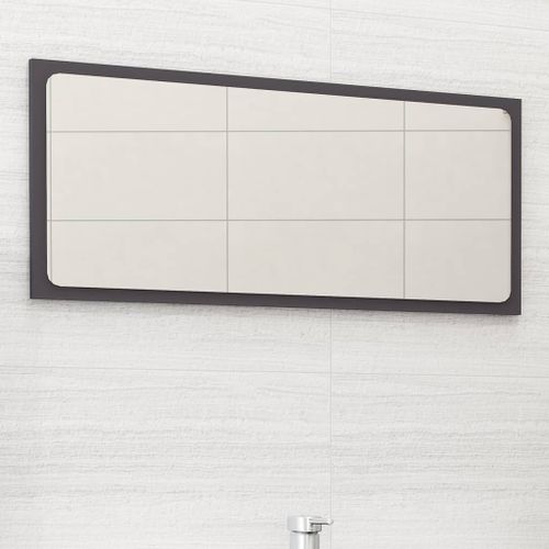 Miroir de salle de bain Gris 80x1,5x37 cm - Photo n°2; ?>