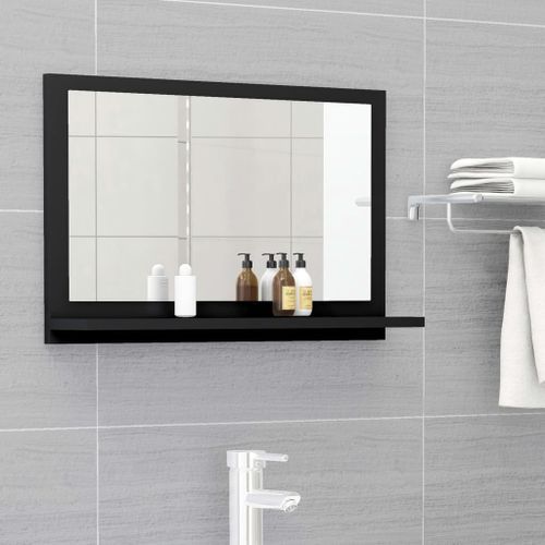 Miroir de salle de bain Noir 60x10,5x37 cm - Photo n°2; ?>