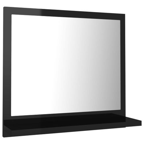 Miroir de salle de bain Noir brillant 40x10,5x37 cm - Photo n°3; ?>