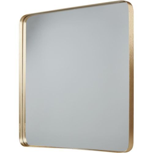 Miroir mural carré métal doré Nort - Photo n°2; ?>