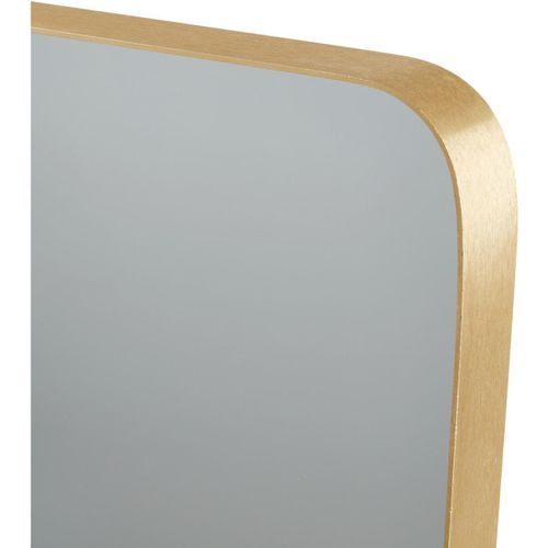 Miroir mural carré métal doré Nort - Photo n°3; ?>
