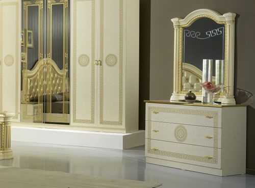 Miroir mural laqué beige Savana 94 cm - Photo n°2; ?>