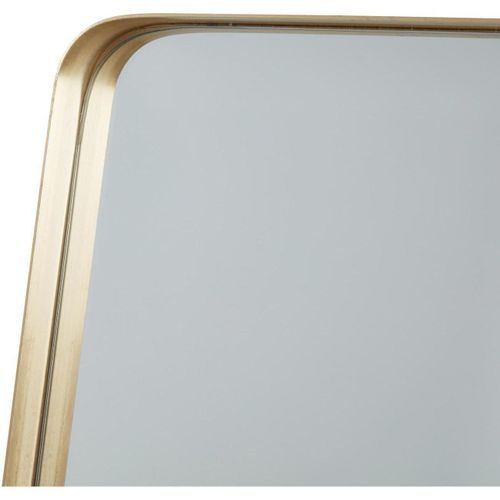 Miroir mural rectangulaire métal doré Nort - Photo n°3; ?>