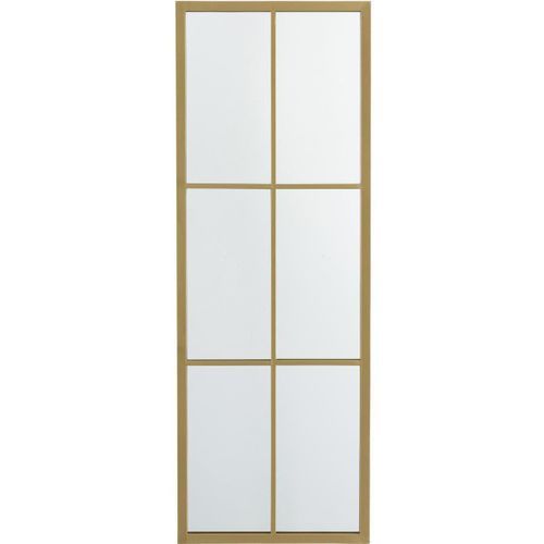 Miroir rectangulaire métal doré Trofa H 107 cm - Photo n°2; ?>