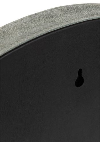 Miroir rond cuir vert Patty D 40 cm - Photo n°2; ?>