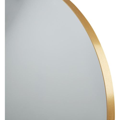 Miroir rond aluminium doré Kitaz 70 cm - Photo n°2; ?>