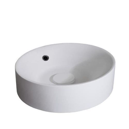 MITOLA Vasque ronde Capri 38 cm de diametre blanc mat - Photo n°2; ?>
