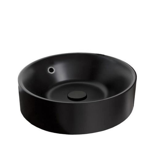 MITOLA Vasque ronde Capri 38 cm de diametre noir mat - Photo n°2; ?>