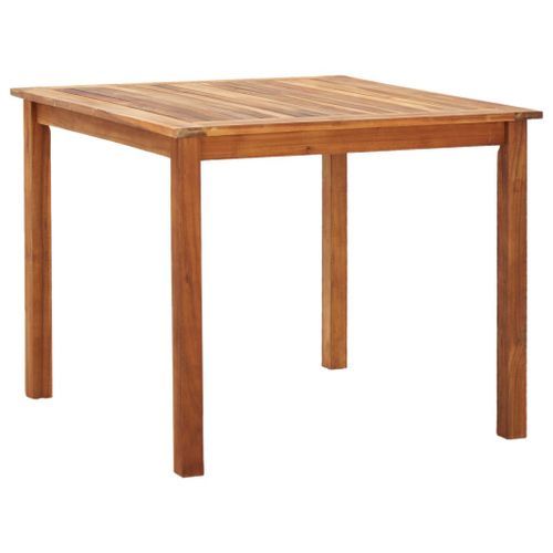 Mobilier à dîner 5 pcs Résine tressée et bois d'acacia Gris - Photo n°2; ?>