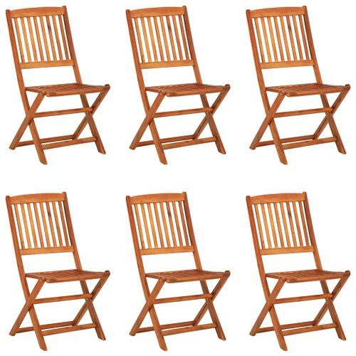 Mobilier à dîner de jardin 7 pcs Bois d'acacia solide - Photo n°3; ?>