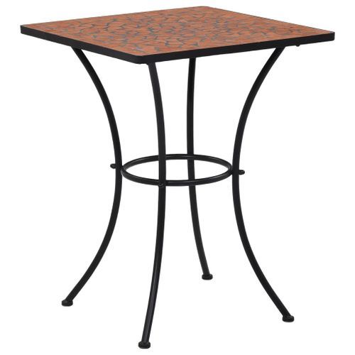 Mobilier de bistro 3 pcs mosaïque Carreau céramique Terre cuite - Photo n°2; ?>