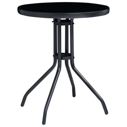 Mobilier de bistro 3 pcs Noir et anthracite - Photo n°2; ?>