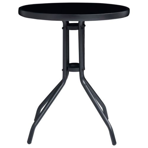 Mobilier de bistro 3 pcs Noir et anthracite - Photo n°3; ?>