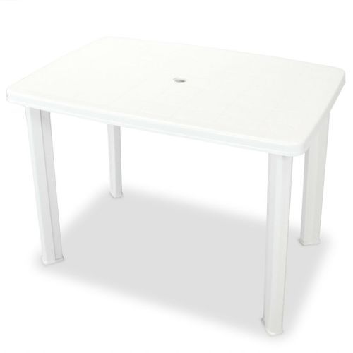 Mobilier de bistro 3 pcs Plastique Blanc 2 - Photo n°3; ?>