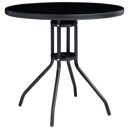 Mobilier de bistro 5 pcs Noir et anthracite - Photo n°2; ?>