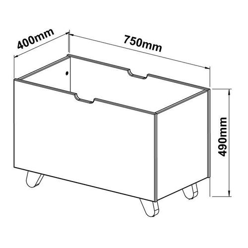 MOMENTO Norvege coffre a jouets Rose-Gris perle - Photo n°3; ?>