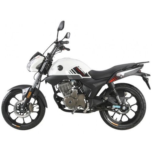 Moto 125cc homologuée 2 personnes Kiden KD125-G blanc - Photo n°3; ?>
