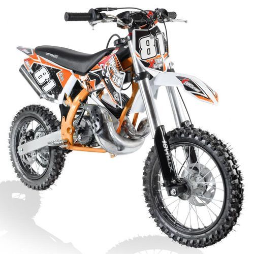 Moto cross 50cc Racing 14/12 3.5cv automatique Kick starter orange - Photo n°2; ?>