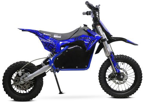 Moto cross électrique 1200W 48V lithium 12/10 Prime bleu - Photo n°2; ?>