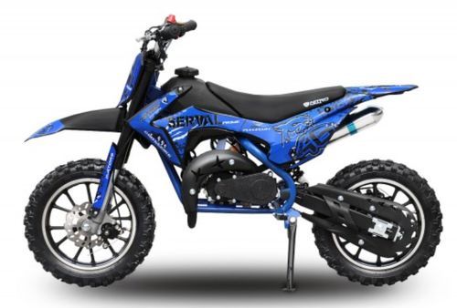 Moto cross enfant 49cc Prime 10/10 bleu - 55 km/h - Photo n°2; ?>