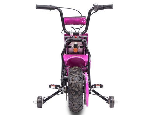 Moto électrique avec roues stabilisatrices Flee 300W 24V rose - Photo n°3; ?>
