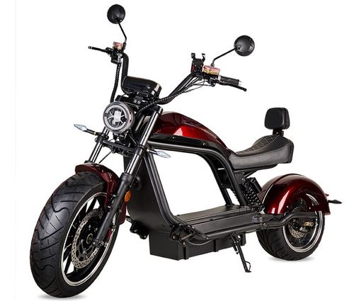 Moto électrique Harley rouge 3000W – 45 km/h - homologué route - Photo n°2; ?>